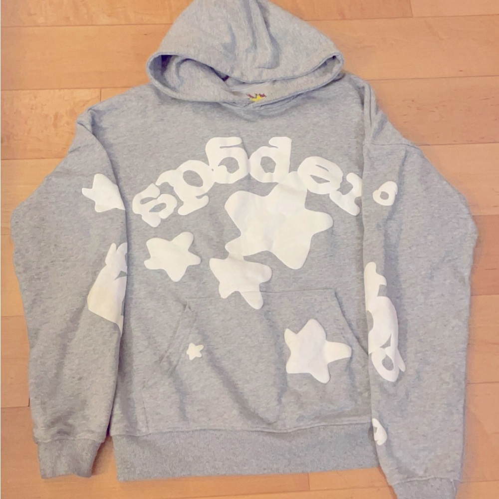 Sp5der Hoodie Beluga Grey